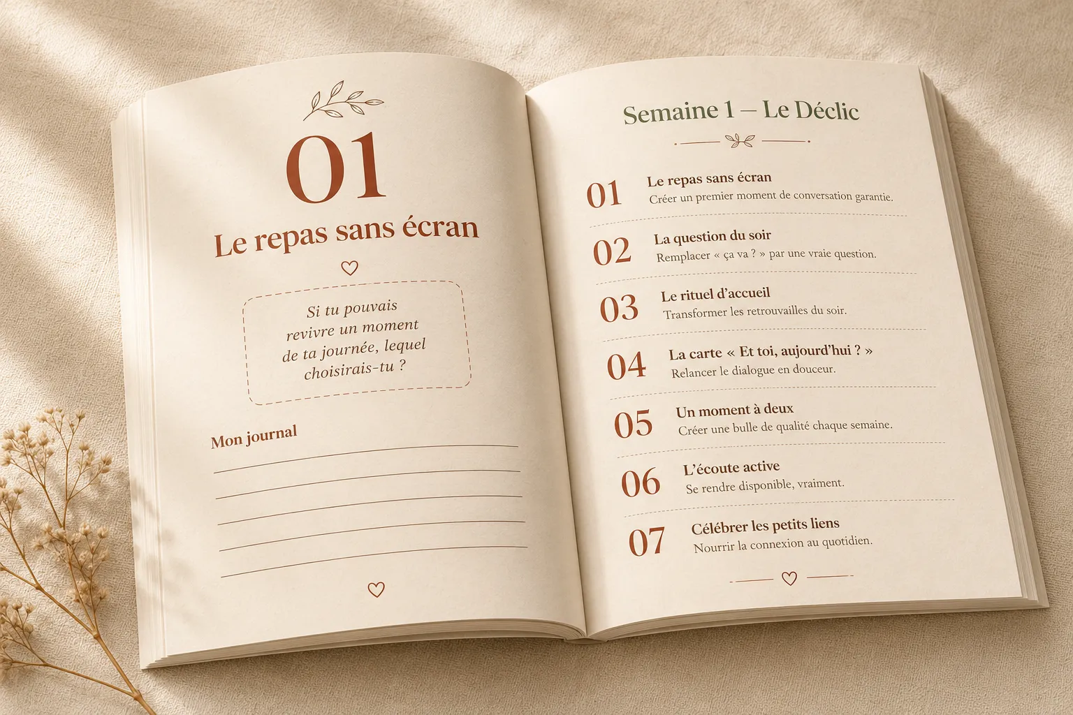 Aperçu du Jour 1 du programme Renouer — Défi 21 Jours