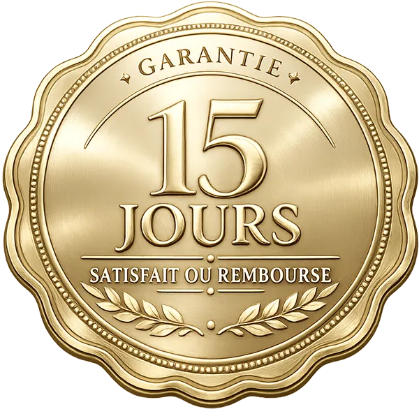 Garantie 15 jours satisfait ou remboursé